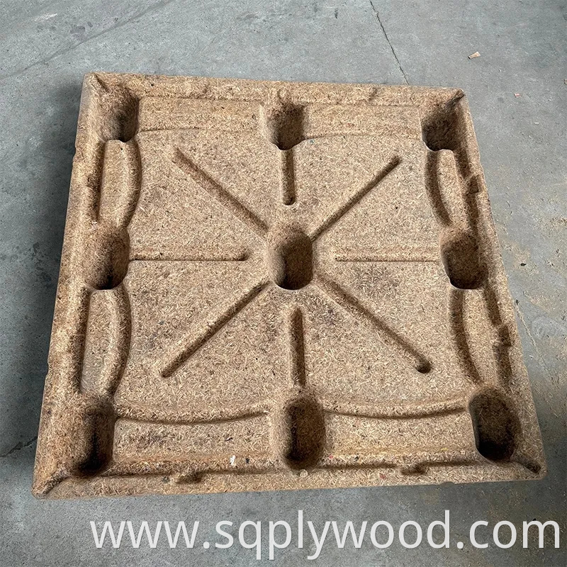 Versatile Compressed Wood Pallet Ideal for Forklift Use and Storage